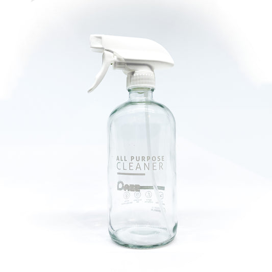 Reusable Glass Bottle with Trigger Sprayer